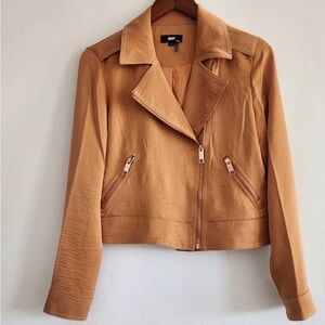 DKNY Women's Camel Leather Jacket